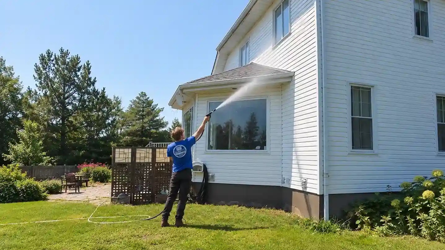 Gentle Low-Pressure House Soft Washing Service in Morris MN