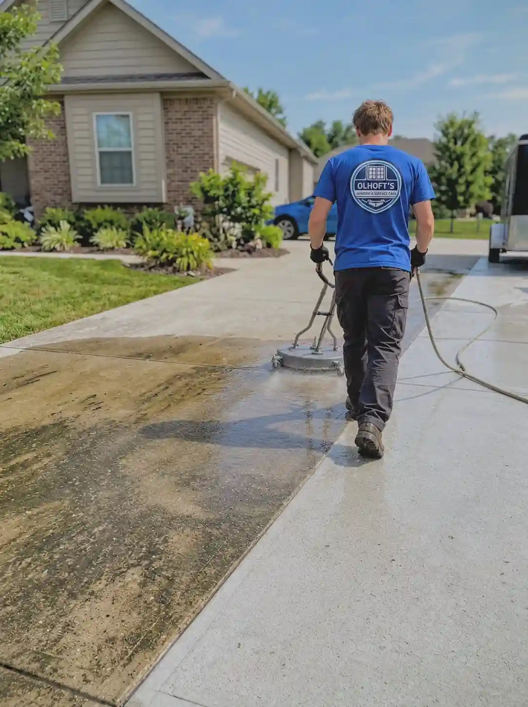 High quality surface cleaning for driveways and patios in Morris MN
